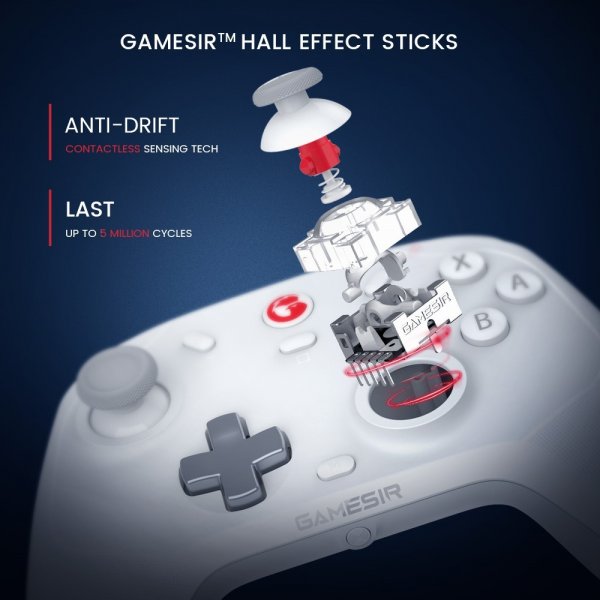 GameSir T4 Cyclone Wireless Game Control Multiplatform Hvit