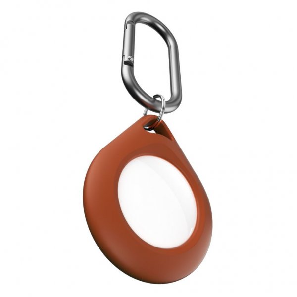 KeyBudz AirTag Holder Secure Dock 2-pakning Brun