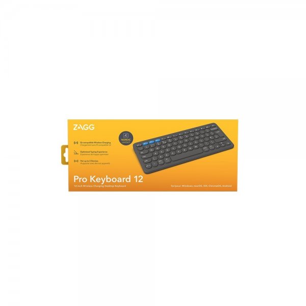 Zagg Tastatur Pro Keyboard 12 Nordic Charcoal
