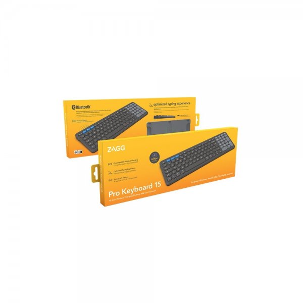 Zagg Tastatur Pro Keyboard 15 Nordic Charcoal