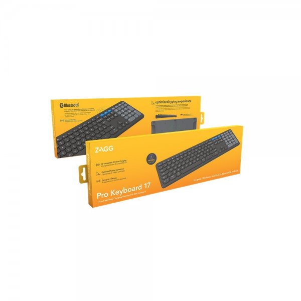 Zagg Tastatur Pro Keyboard 17 Nordic Charcoal