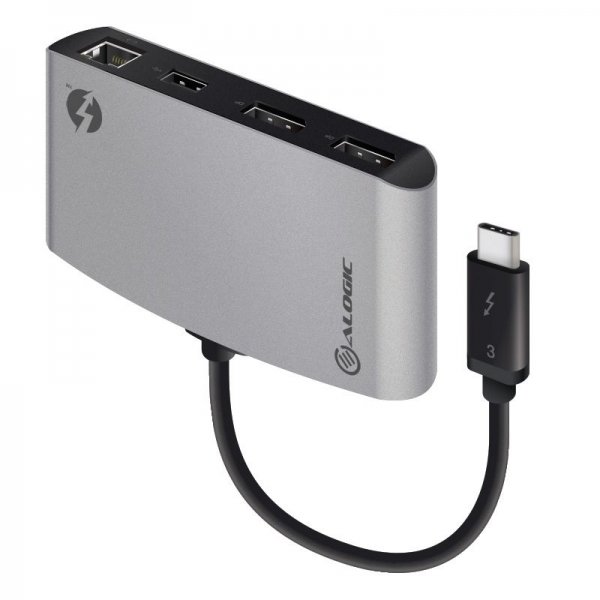 ALOGIC ThunderBolt 3 Dual DisplayPort Portable Docking Station 4K
