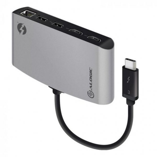 ALOGIC Dockningsstaion ThunderBolt 3 Dual HDMI 4K