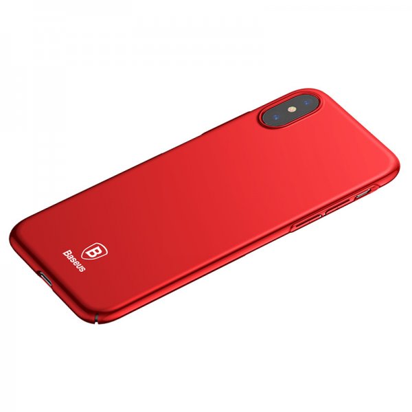 Baseus iPhone X/Xs Deksel Thin Case Rød