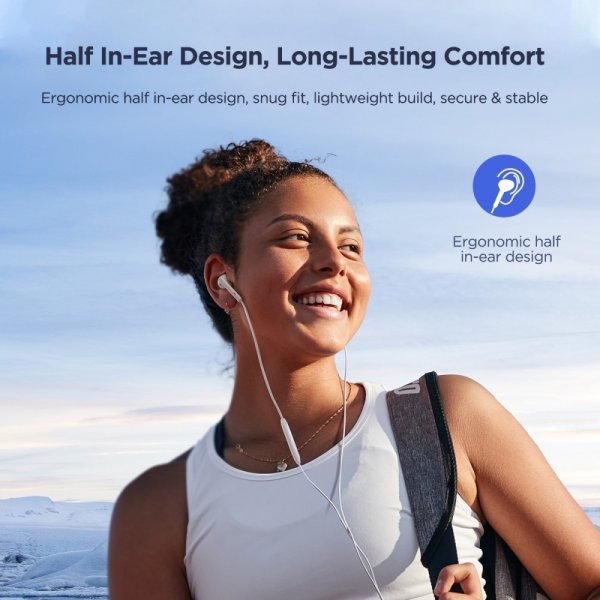 Joyroom Hodetelefoner EC05 USB-C Hvit