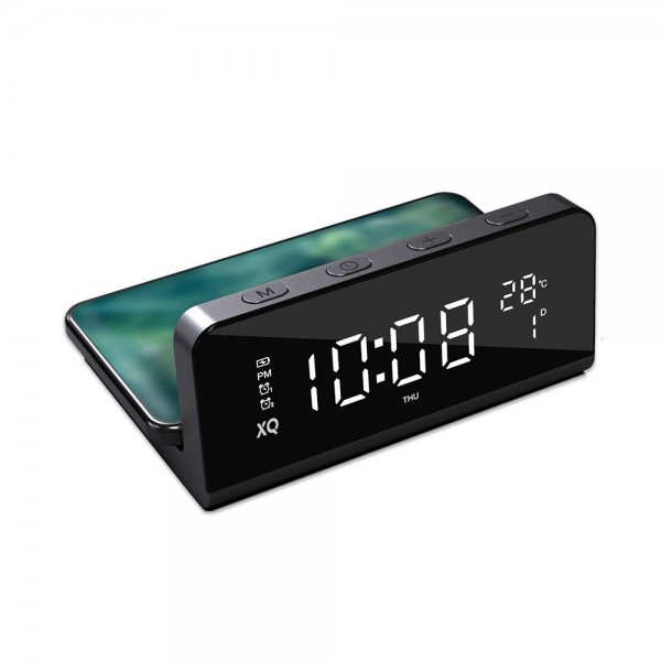 Xqisit Trådløs lader Alarm Clock with Wireless Charger