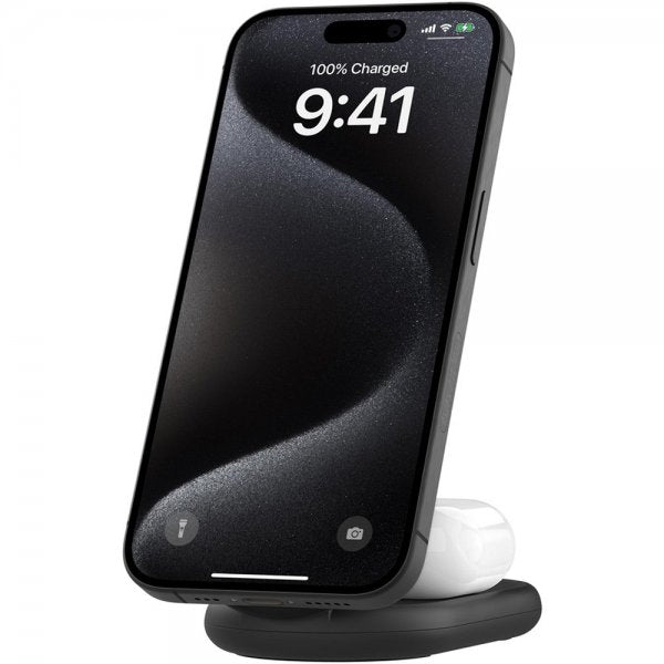 Belkin Trådløs lader BoostCharge 2-in-1 Foldable MagSafe Qi2 15W Svart