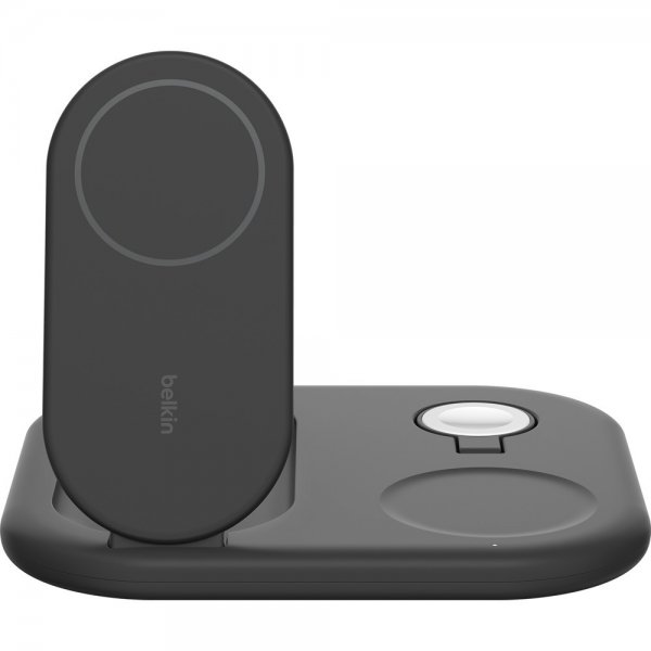 Belkin Trådløs lader BoostCharge 3-in-1 Foldable MagSafe Qi2 15W Svart