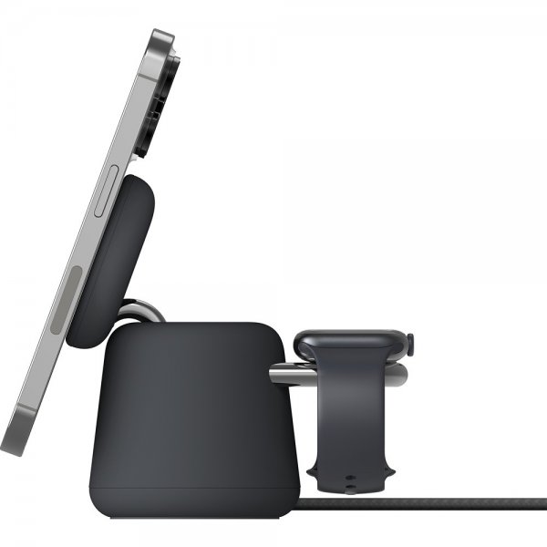 Belkin Trådløs lader BoostCharge Pro 2-in-1 MagSafe 15W Charcoal