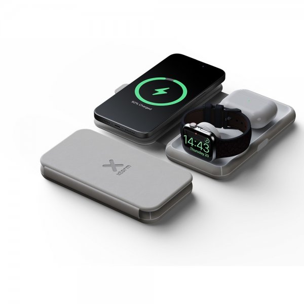 Xtorm Trådløs lader Foldable Wireless Travel Charger 3in1 MagSafe