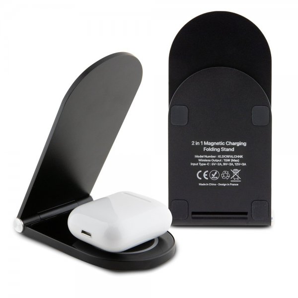 Karl Lagerfeld Trådløs lader Magnetic Desk Charger Choupette MagSafe Svart