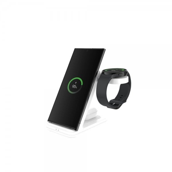 Fixed Trådløs lader Powerstation for Samsung 3in1 15W Hvit