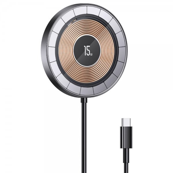 USAMS Trådlös Laddare US-CD183 Aluminium 15W MagSafe