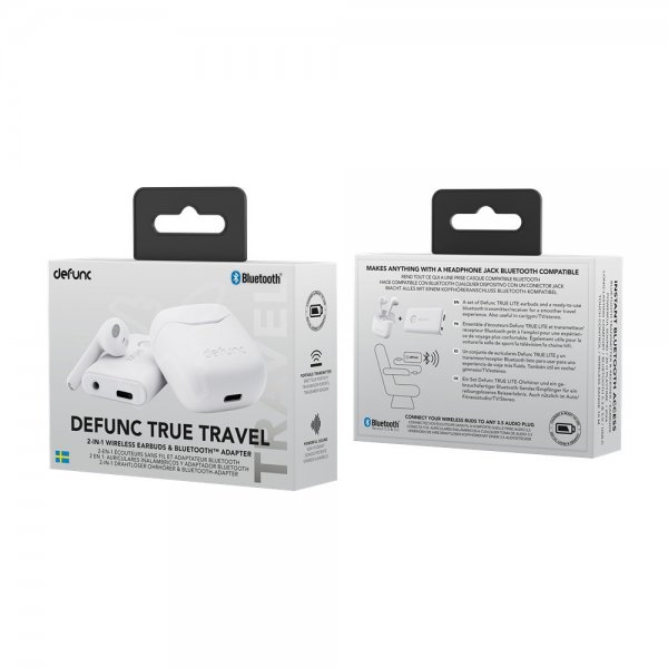 Defunc Hodetelefoner True Travel Hvit