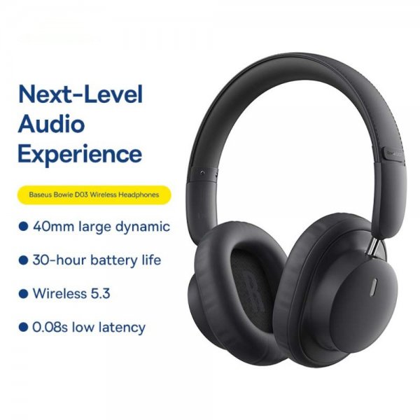 Baseus Trådløse On-Ear Hodetelefoner Bowie D03