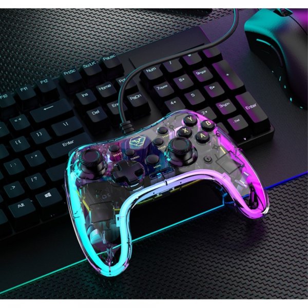 Aolion Gjennomsiktig spillkontroll Nintendo Switch/PC RGB