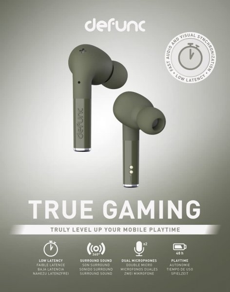 Defunc True Gaming Trådløsa Hodetelefoner Grønn
