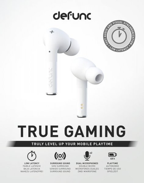 Defunc True Gaming Trådløsa Hodetelefoner HHvit