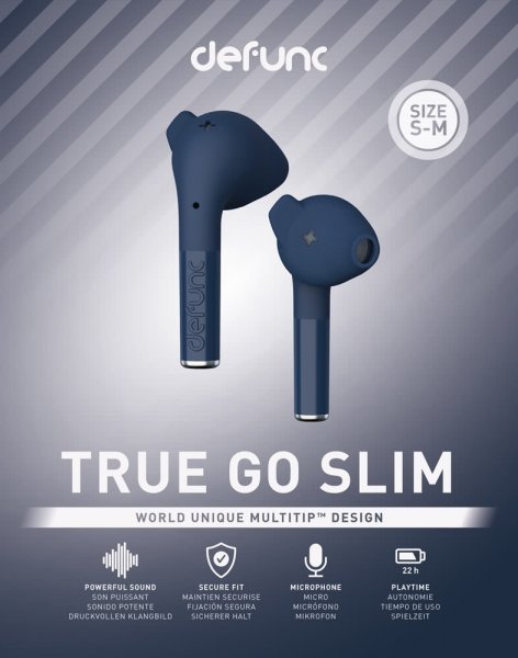 Defunc True Go Slim Trådløsa Hodetelefoner Blå
