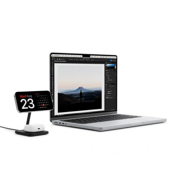 Twelve South Trådløs lader HiRise 2 Deluxe Qi2 MagSafe Svart