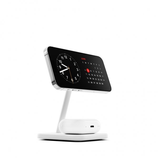 Twelve South Trådløs lader HiRise 2 Deluxe Qi2 MagSafe Hvit