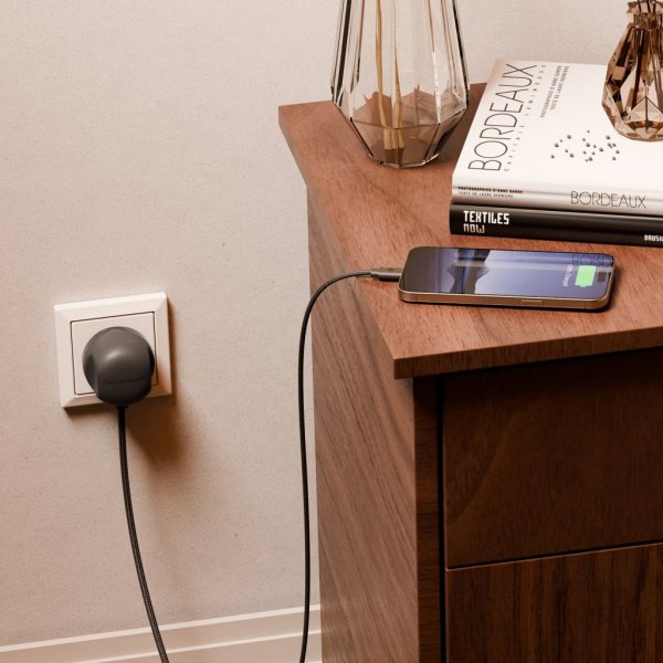 Twelve South PowerCord USB-C Lader 3 meter Slate