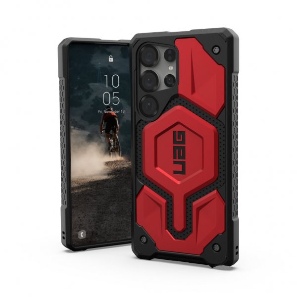 Urban Armor Gear (UAG) Samsung Galaxy S25 Ultra Deksel Monarch Pro MagSafe Crimson