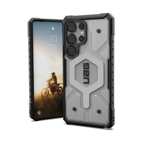 Urban Armor Gear (UAG) Samsung Galaxy S25 Ultra Deksel Pathfinder Clear MagSafe Ice/Silver