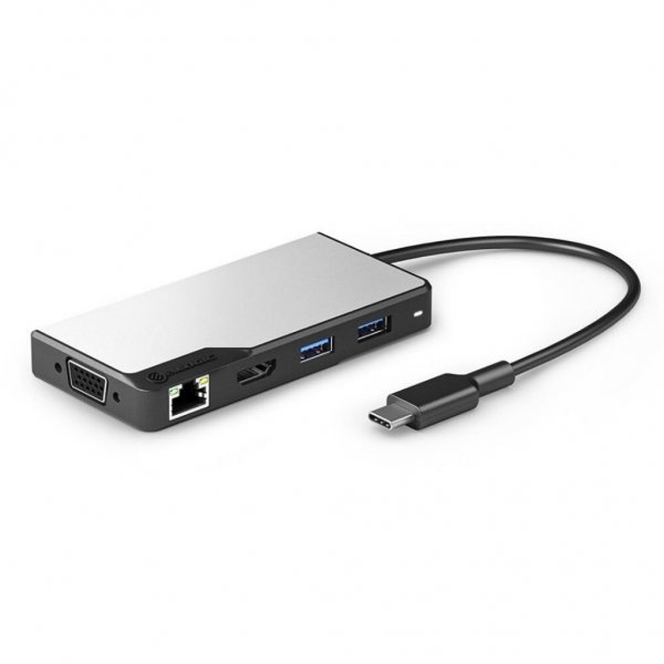 ALOGIC USB-C Fusion MAX 6-in-1-hub HDMI. USB. Ethernet and PD Space Gray