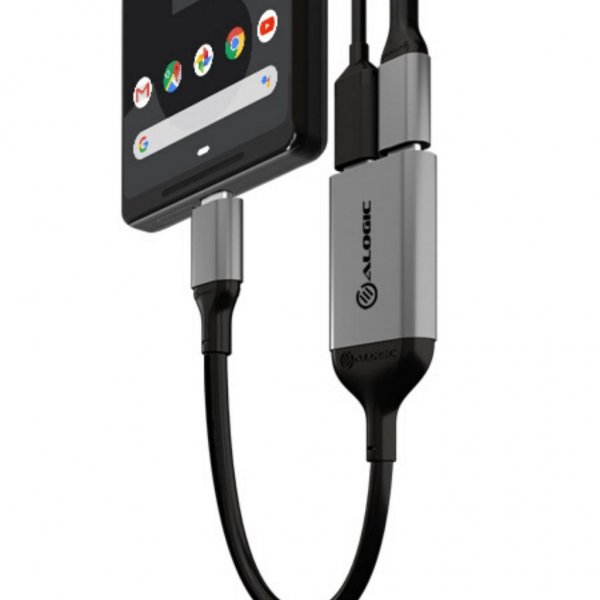 ALOGIC Ultra USB-C to USB-C female and audio output 10 cm