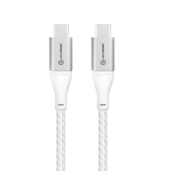 ALOGIC Ultra USB-C till USB-C Kabel 5A/480Mbps 30 cm Sølv