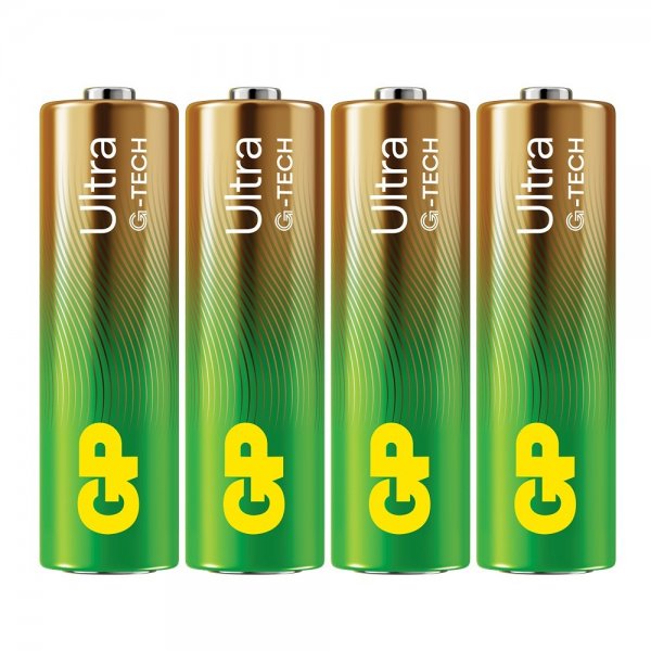 GP Ultra Alkaline AA Battery 15AU/LR6 4-pack