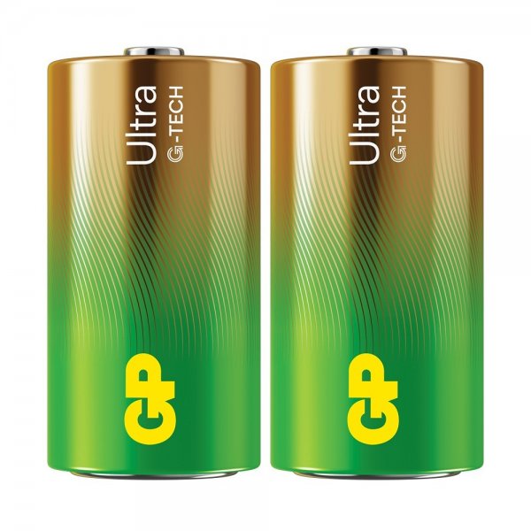 GP Ultra Alkaline C Battery 14AU/LR14 2-pack