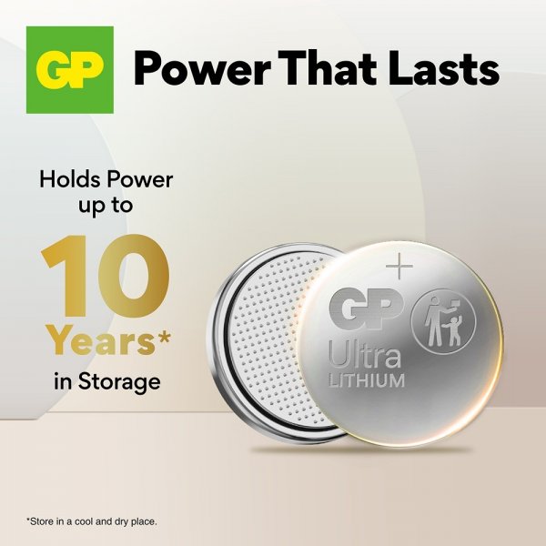 GP Ultra Lithium Battery Button cell CR2430 4-pack