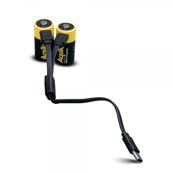 Aqiila Rechargeable CR123A Battery USB-C 2-pack