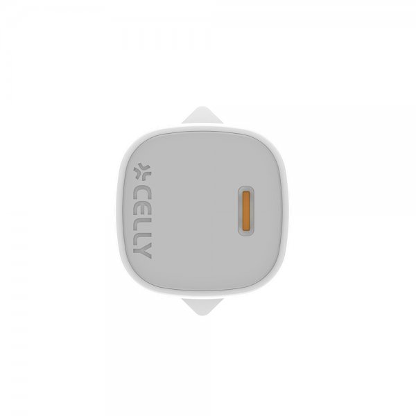 Celly 20W GaN USB-C Vegglader med Lightning-kabel