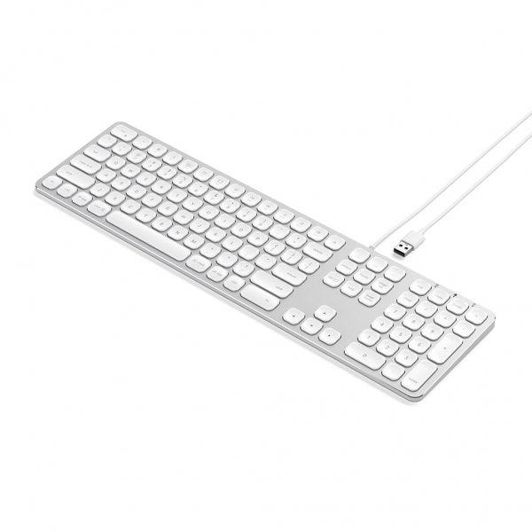 Satechi Tastatur med trådbunden USB anslutning Nordisk Layout Sølv