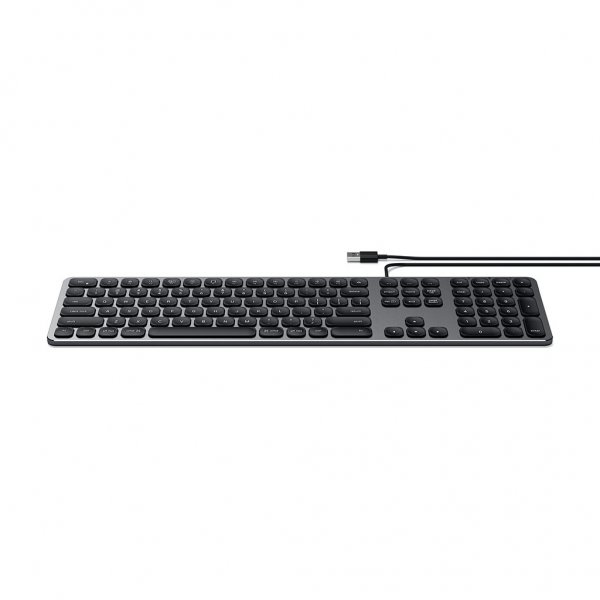 Satechi Tastatur med trådbunden USB anslutning Nordisk Layout Space Gray