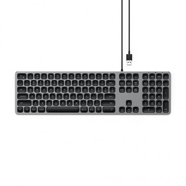 Satechi Tastatur med trådbunden USB anslutning Nordisk Layout Space Gray