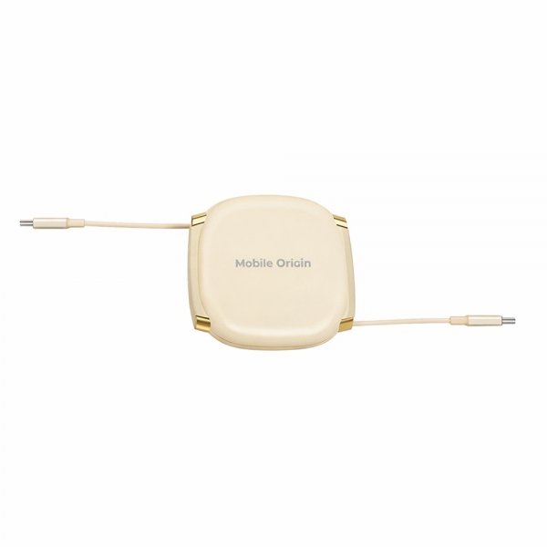Mobile Origin USB-C Kabel 100W Retractable Cable Box Beige