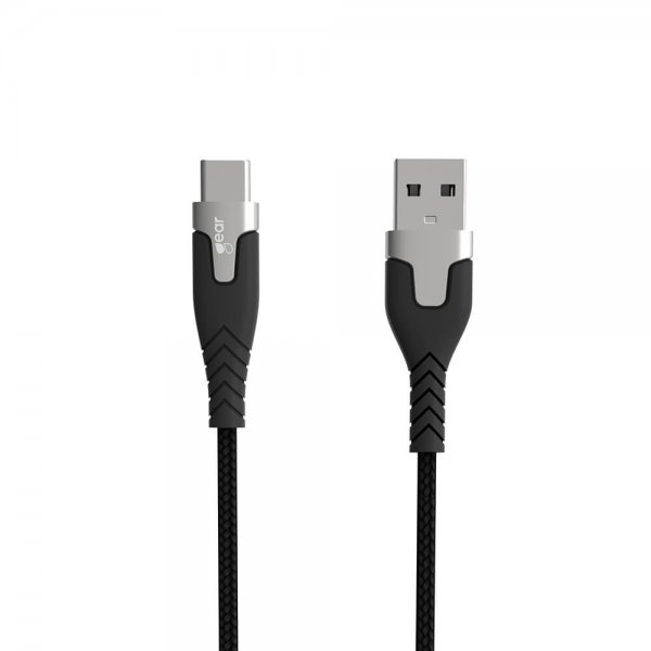 Gear USB-C Kabel Kevlar 1.5 meter Svart