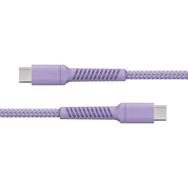X2O USB-C til USB-C Kabel Longlife 100W 2m Lilla