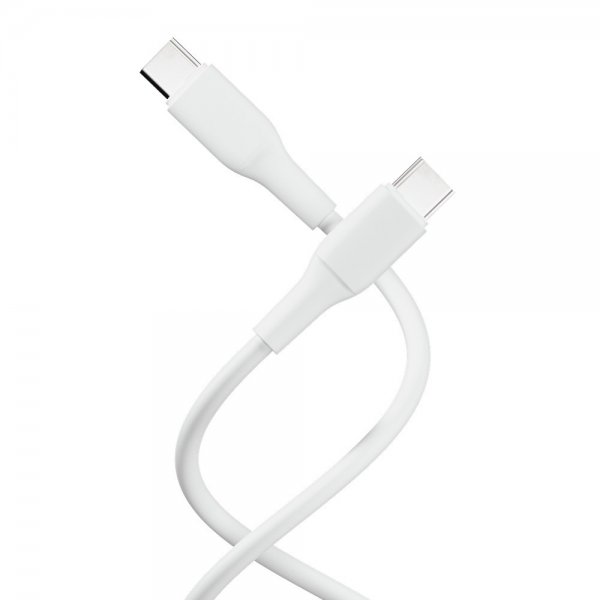 X2O USB-C til USB-C Kabel Superflex 60W 1.5m Hvit