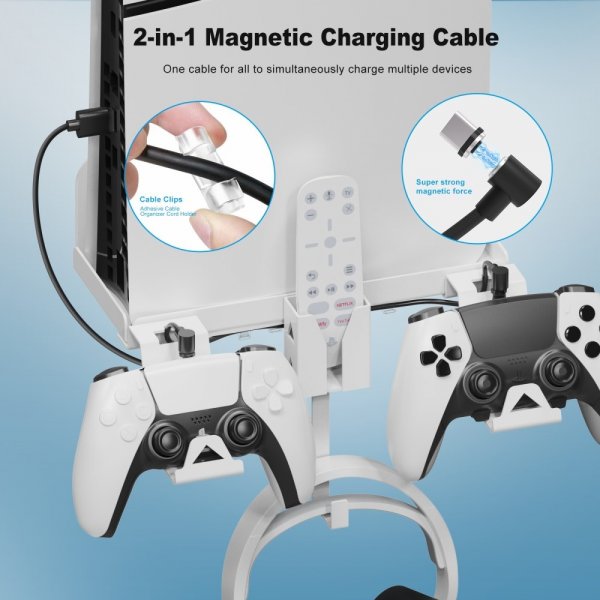 JYS Veggmontert holder til PlayStation 5 Slim