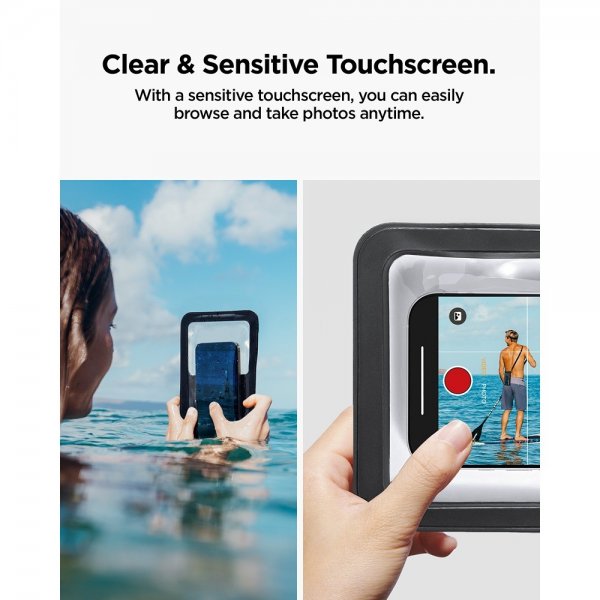 Spigen Vanntett Etui Aqua Shield Dual Pocket Svart