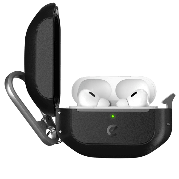 KeyBudz AirPods Pro 2 Deksel Element Series Carbon Black