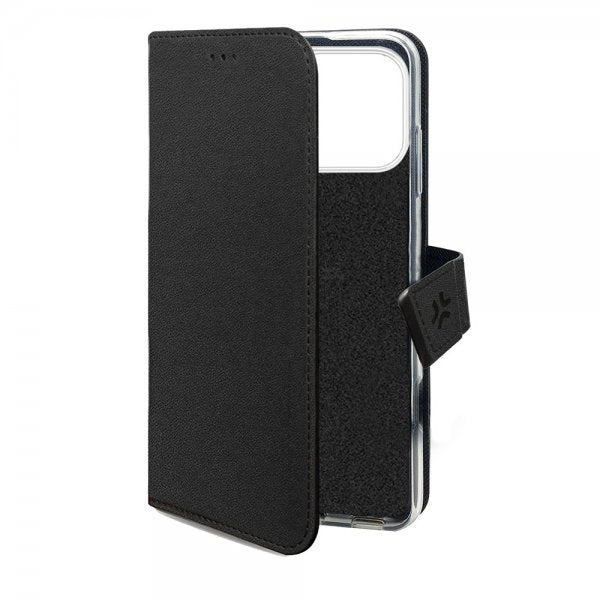 Celly iPhone 17 Pro Etui Wally Wallet Case Svart