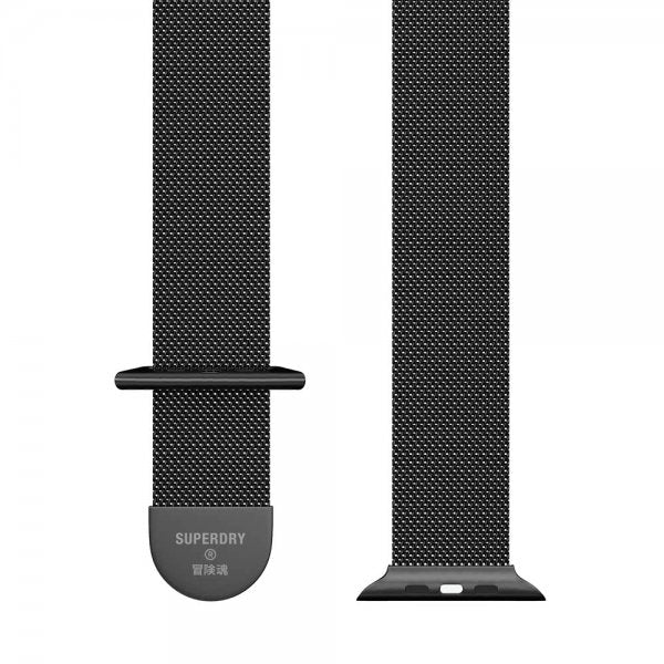 Superdry Watch 38/40mm Armbånd Chainmail Svart