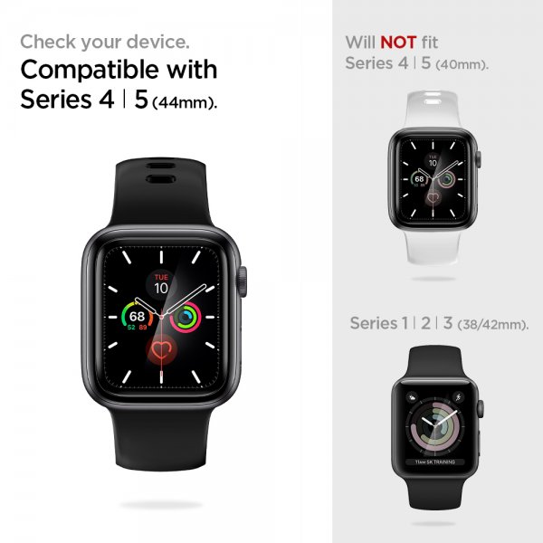 Spigen Apple Watch 44mm Skjermbeskytter ProFlex EZ Fit 2-pakning