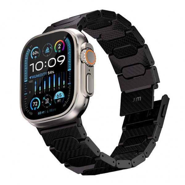 Just Mobile Apple Watch 44/45/46mm/Apple Watch Ultra Armbånd Karbonfiber